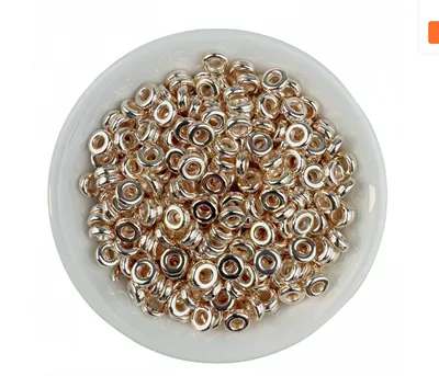 Spacer Beads, DIY Car Hanging – Zərgərlik ara hissələri - 04-6mm-aperture-2mm20g-about-440-pieces