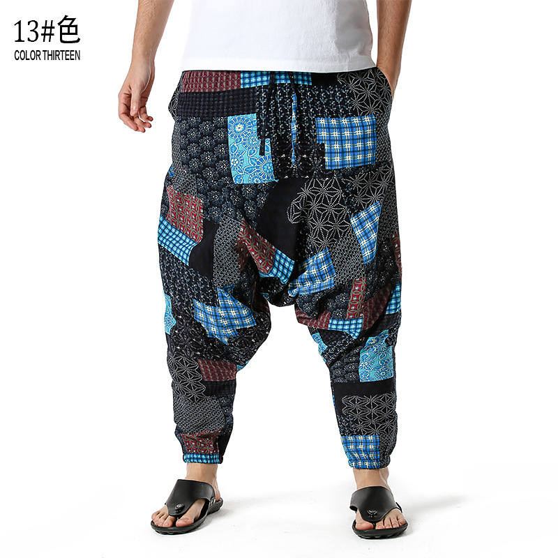 men's and women's foreign trade Harun yoga pants loose bohemian pants hanging pants moth pants 84