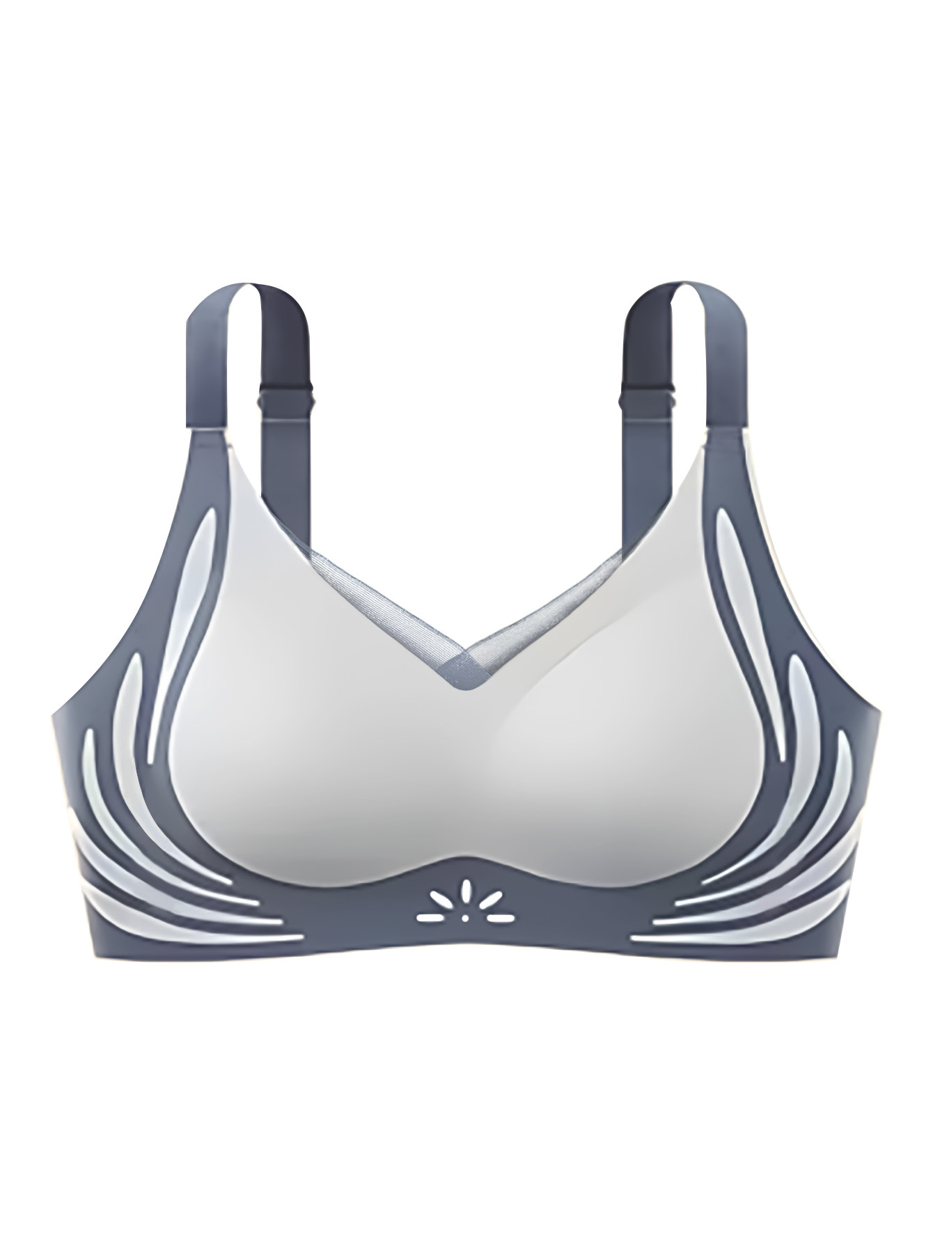 Ropa interior sin marcas para mujeres levantando el soporte superior para evitar la caída del pecho grande, pequeño y delgado, soporte suave, bra de texto de pecho retraído