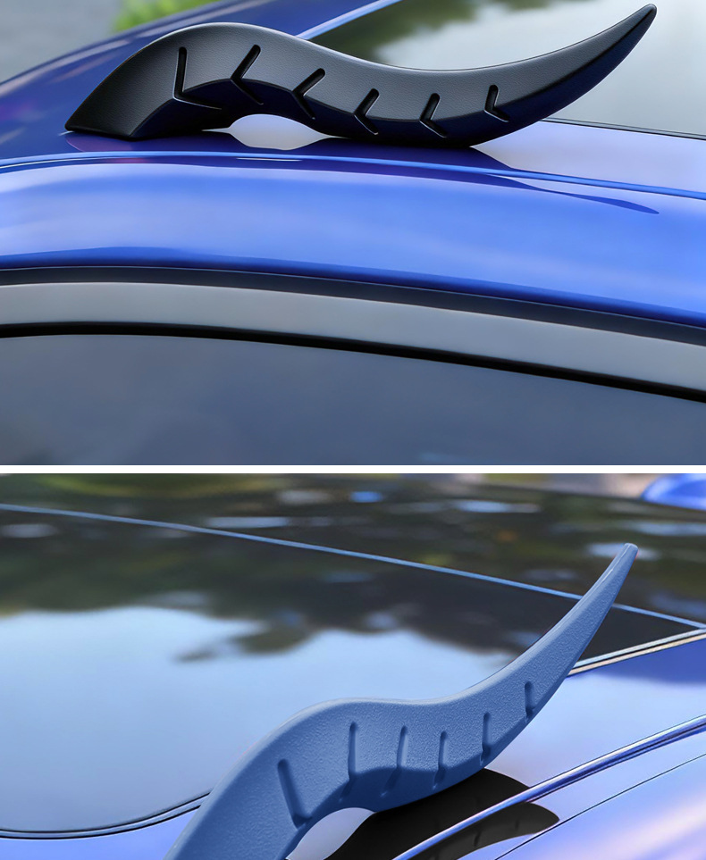 Dragon Horn Roof Ornaments Car Modification Car Upgrade Arc Light Speed Type Vortex Fin Accessories Air Knife Decoration Body