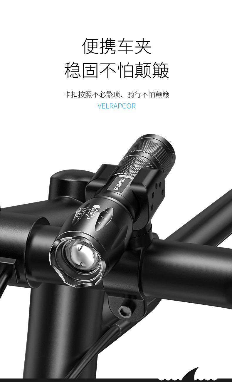 5 New Portable Rechargeable Flashlights for Delivery, Strong Light, Small Size, Suitable for Electric Vehicles, Night Driving Lights, Wireless