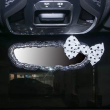 跨境汽车内饰 汽车后视镜套 车用内饰饰品满钻后视镜装饰欧美热卖