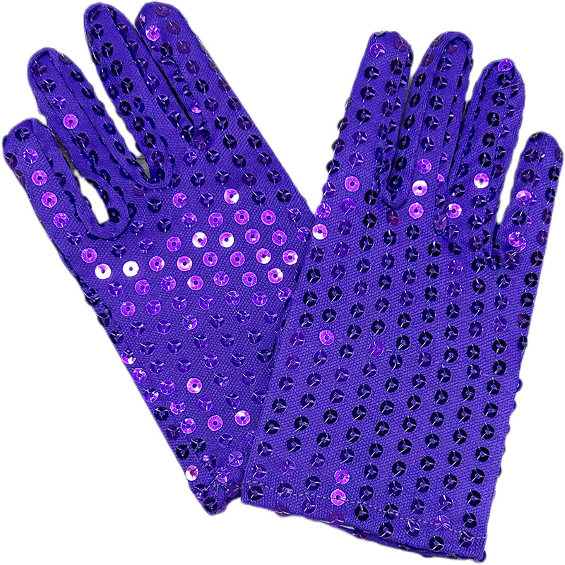 Día de los niños de lentejuelas etapa guantes de baile para niños guantes de rendimiento de baile nocturno