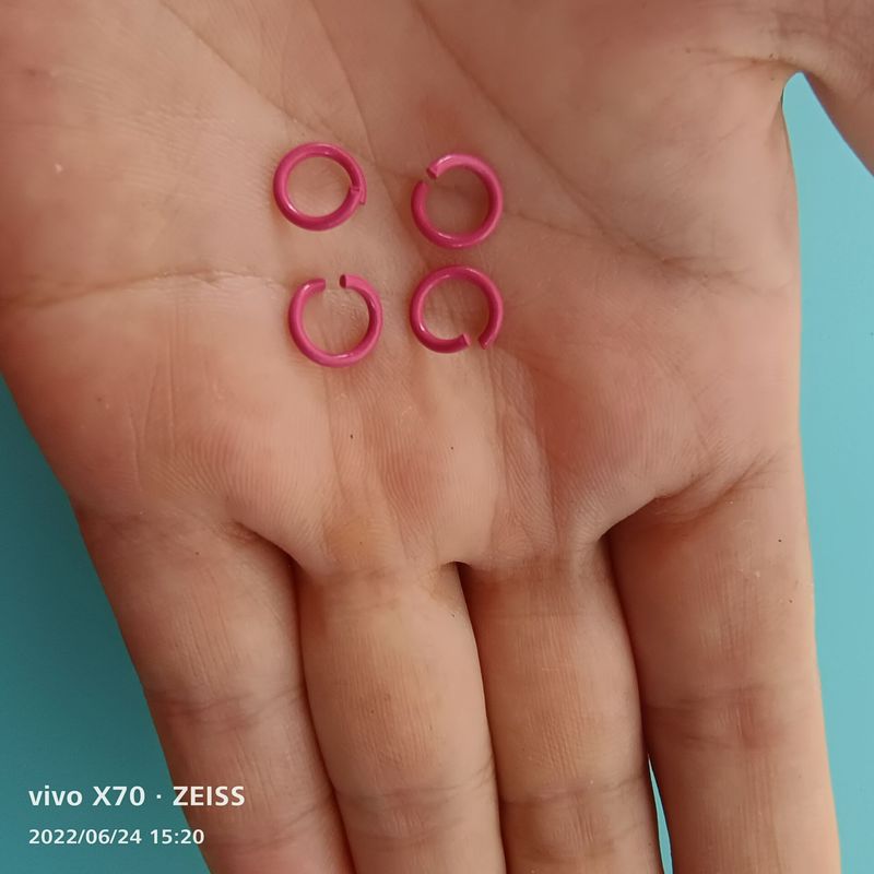 在庫あり 1.2*8MMと1.2*10MMの塗装済みカラーオープンリング 鉄製接続リング ブレスレットDIYアクセサリー|undefined