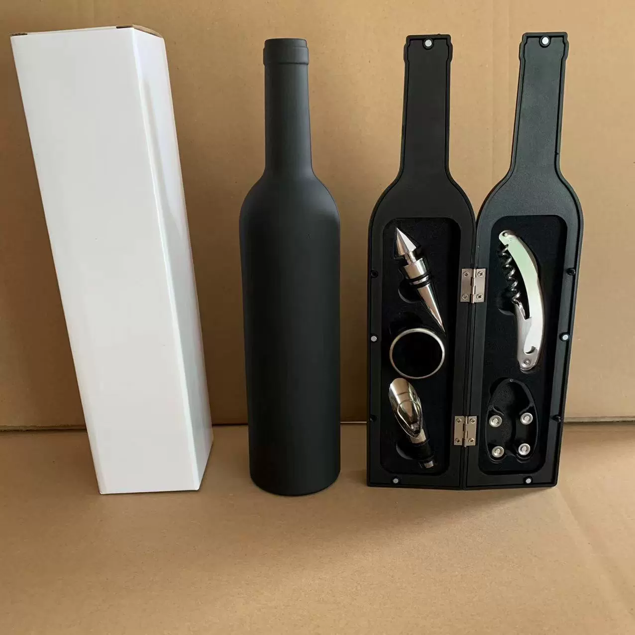 红酒酒具大酒瓶五件套红酒工具盒开瓶器葡萄酒高档酒具礼品