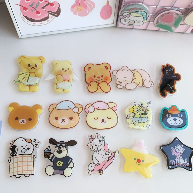 Korean cute easy bear bracket for any mobile phone airbag bracket 3m paste lazy artifact creative cartoon