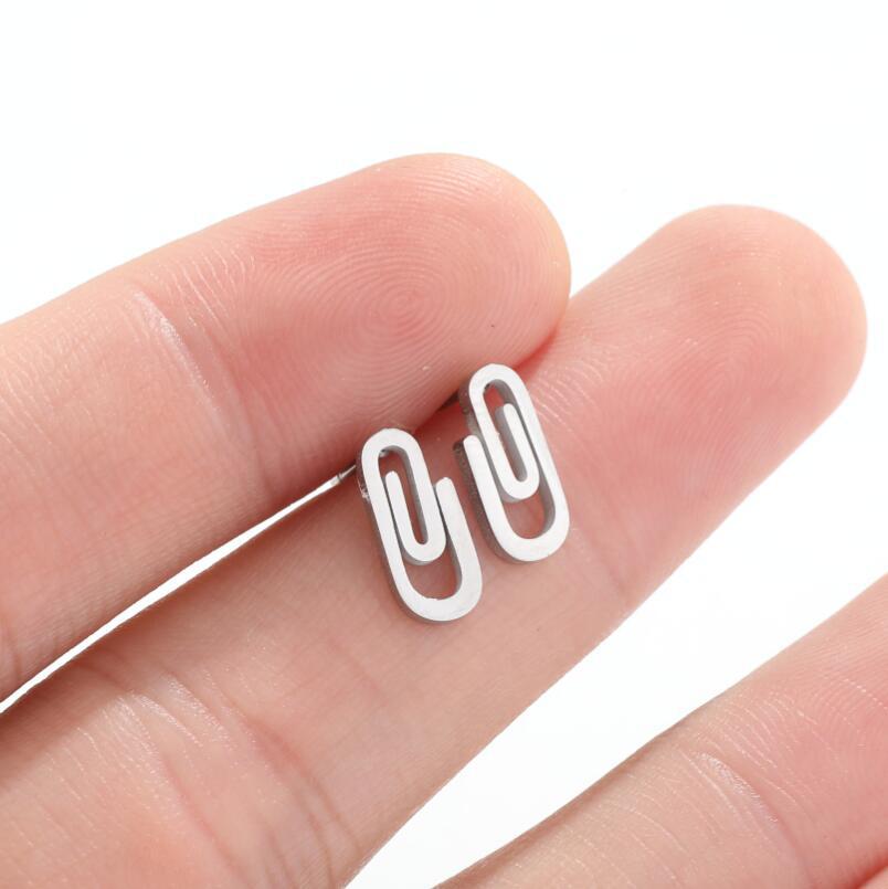1 Pair Fashion Geometric Stainless Steel Plating Ear Studs display picture 6
