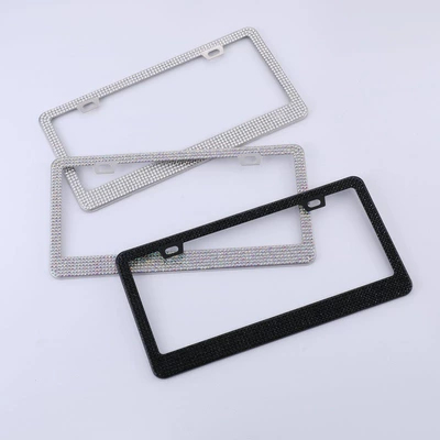 License plate holder/license plate holder Plate Frame US Gauge Rhinestone License