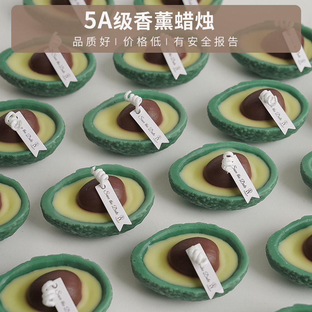 Mantequilla de frutas aromáticas de cera de aroma de atmósfera de regalo de mano sala de regalos creativos de imitación de frutas hechas a mano cera de modelado