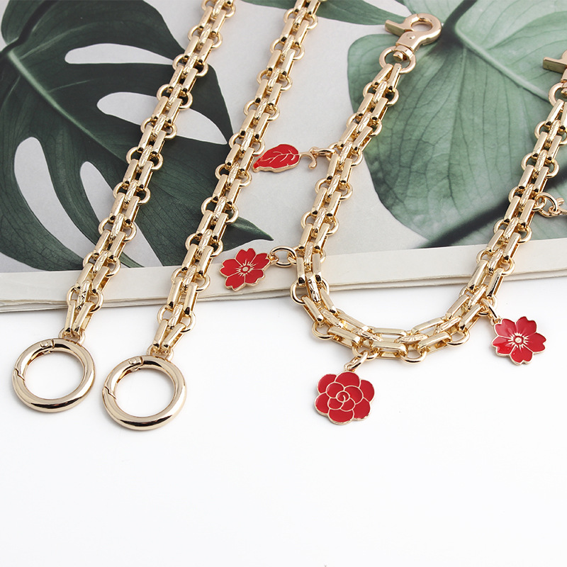 1 Piece Quantity Daily Occasion 1 Piece Alloy Solid Color Bag Chain