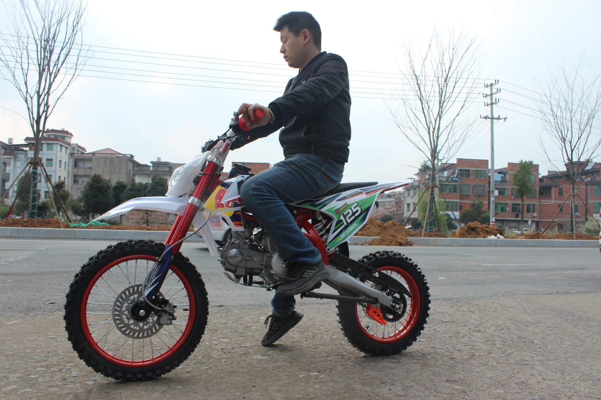 Foreign Trade Export 125Cc Large Off-Road Motorcycle, Brand New High-Specification Mountain Racing Two-Wheeled Off-Road Racing Bike