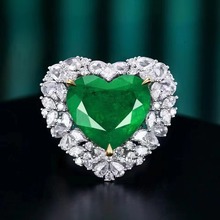 ֱ����ָ18k����Ȼ��ĸ��ָ����׹������8.74ct��ĸ�̱�ʯ����Ʒ
