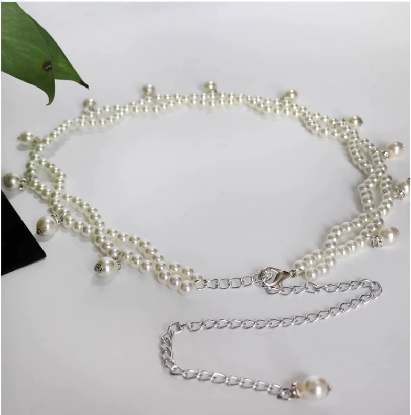 Платье из жемчаia? Wait: 'Dress from pearl, fashionable accessory, universal shirt, belt, European style, simple and elegant design' Translate: Платье из жемчуга, модный аксессуар, универсальная рубашка, пояс, европейский стиль, простой и элегантный дизайн