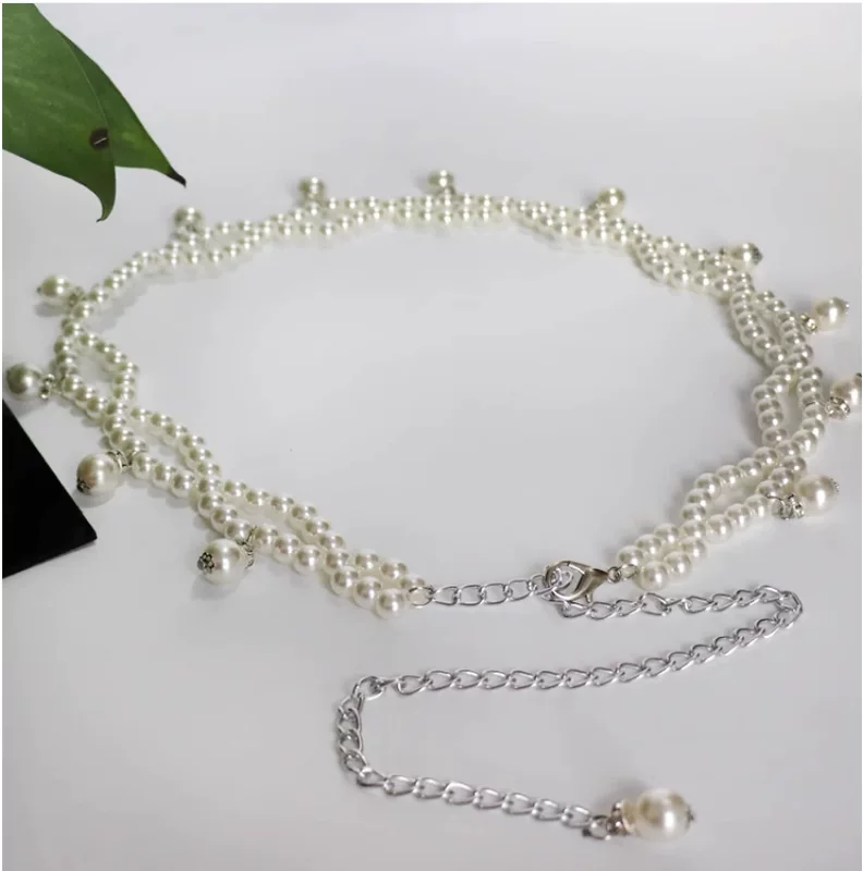 Платье из жемчаia? Wait: 'Dress from pearl, fashionable accessory, universal shirt, belt, European style, simple and elegant design' Translate: Платье из жемчуга, модный аксессуар, универсальная рубашка, пояс, европейский стиль, простой и элегантный дизайн
