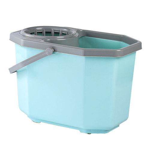 Thickened floor mop bucket household water storage plastic mop bucket rotating lazy person squeezes water mop bucket mop bucket twists water single bucket
