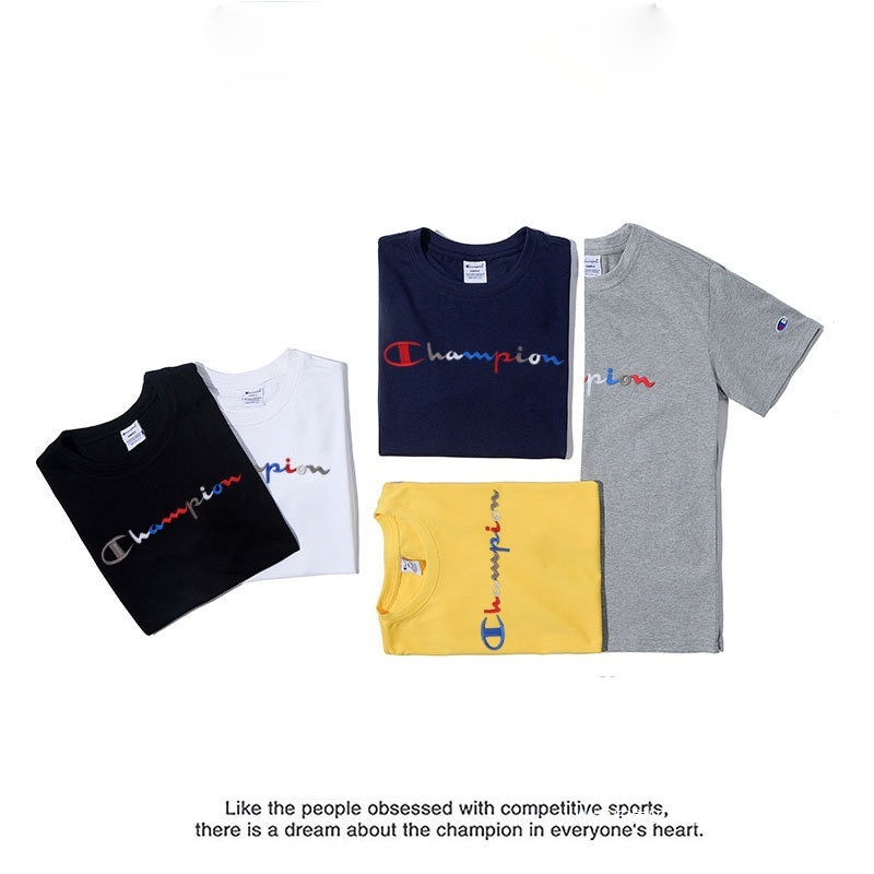 クロスボーダー夏の純綿半袖 Tシャツメンズ 2024 新しいルーズ刺繍ファッショントップ韓国語バージョン多用途|undefined