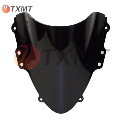 Suitable for Suzuki Gsxr 600 750 04-05 K4 Motorcycle Front Windshield Windshield (Motorcycle front windshield) - smoked-black