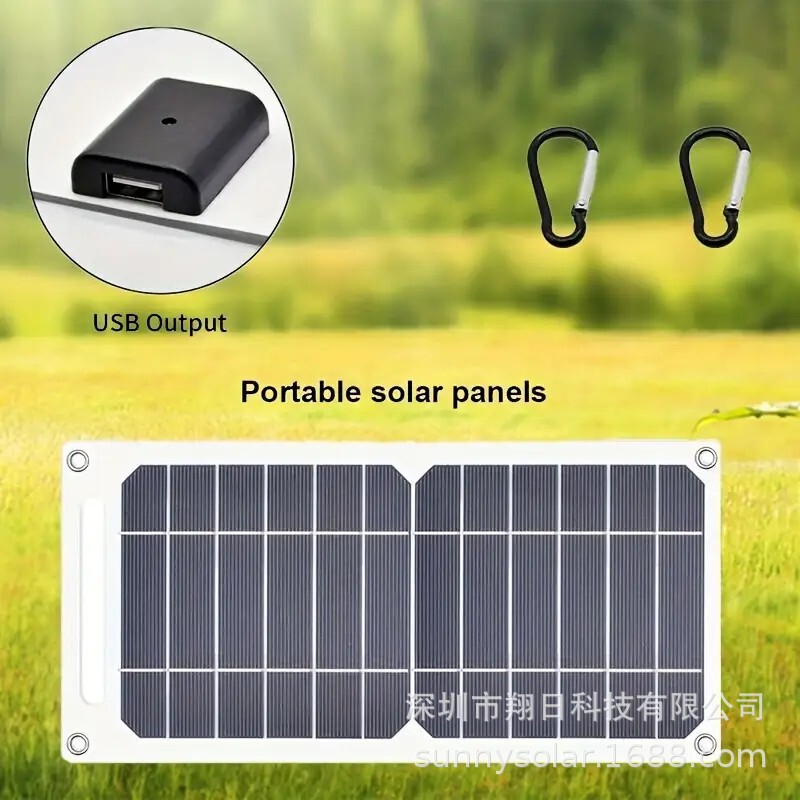 Xiangri 越境ホット販売ソーラーパネル 5V6W6V ソーラーパネルソーラー充電器ポータブル USB 出力|undefined