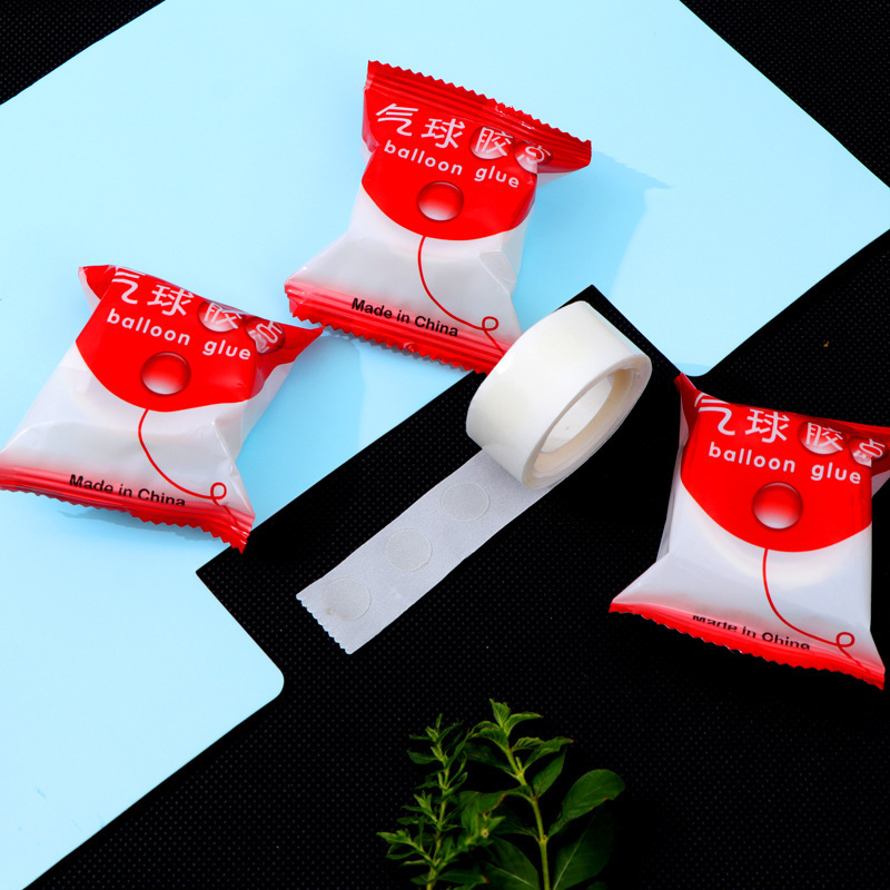 100粒氣球膠點無痕婚慶布置裝飾 生日布置場景雙面膠超粘透明點膠