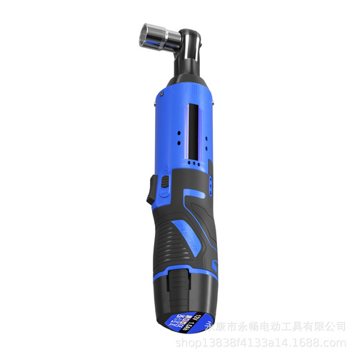 Lithium Battery Ratchet Wrench Cross-Border 12V Charging 90-Degree Angle Mechanical Repair Truss Special Installation Tool