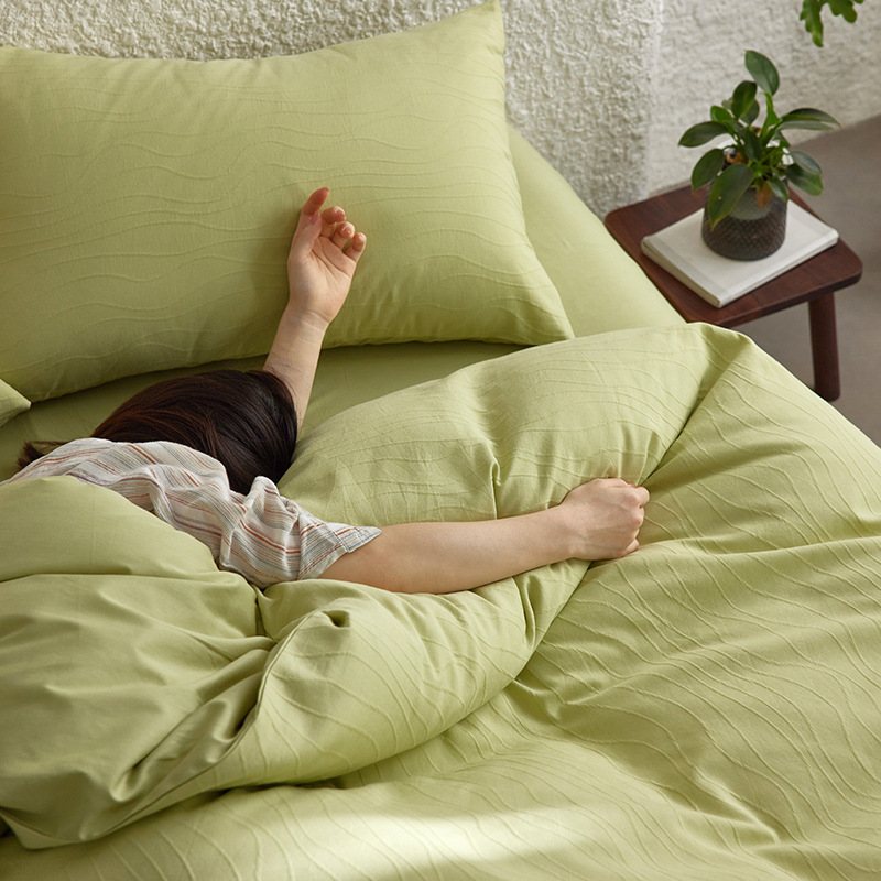 40S algodón total cama de cuatro piezas set2025 nuevo edredón de cuatro estaciones sábanas universales cama de tres piezas set