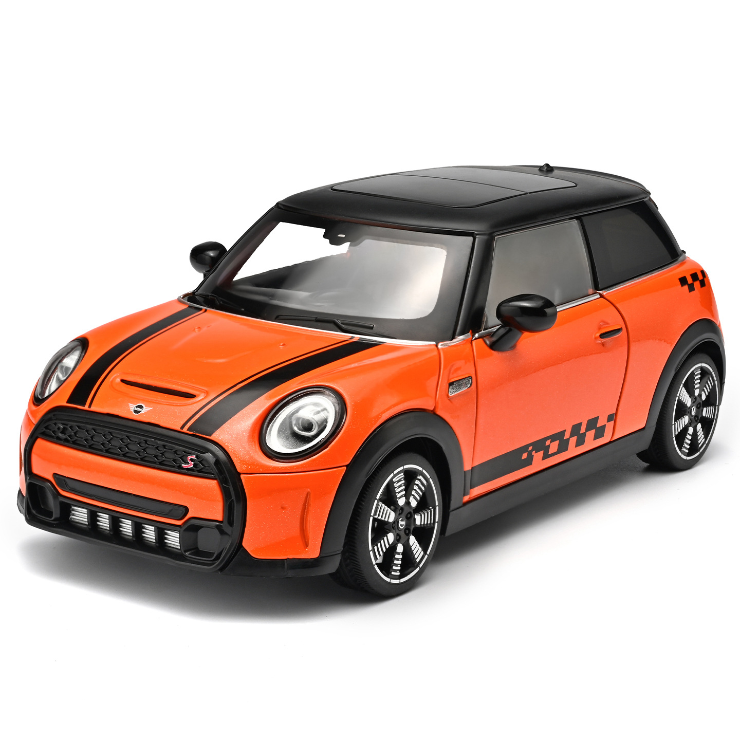 Auténtico autorizado 1: 24 modelo de BMW mini aleación modelo de automóvil eco sonido y luz creativo hermosa exhibición de decoración