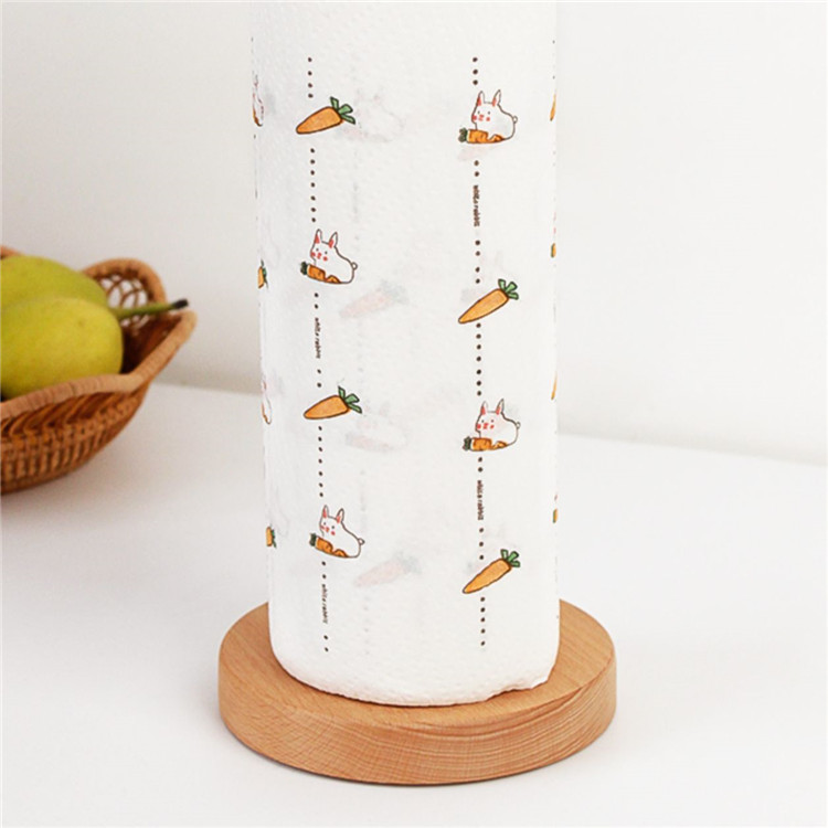 Rollo DE PAPEL DE haya estante de almacenamiento titular de tejido de papel de cocina creativo de madera maciza vertical titular de rollo de papel higiénico