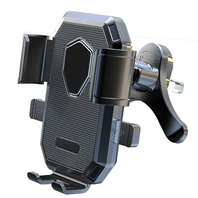 New Model Factory Direct Car phone holder - black-triangle-hook-clip