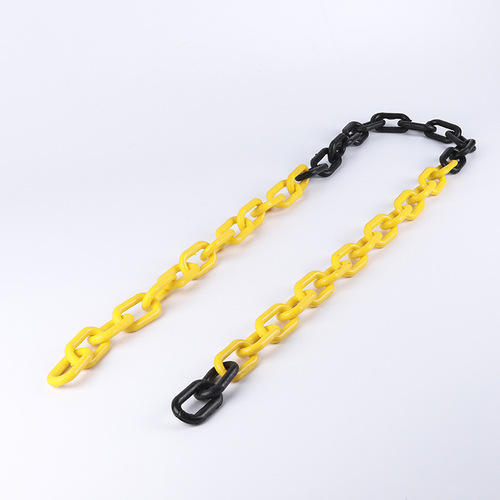 8mm plastic chain traffic warning chain safety red and white road cone chain barrier protective chain fastener warning line