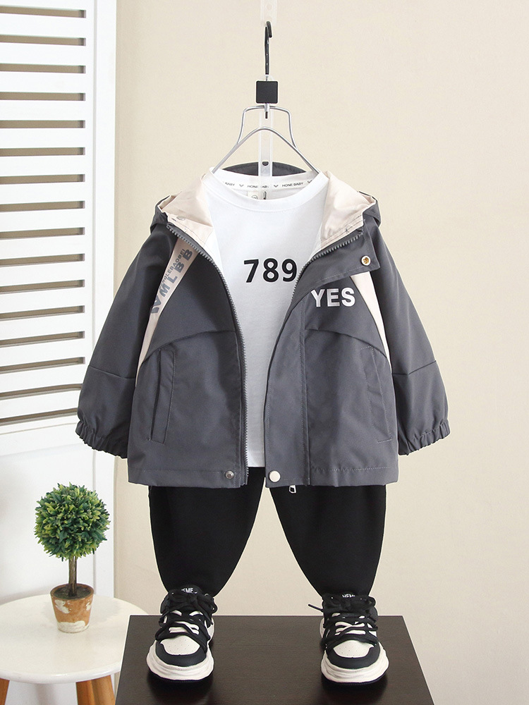 6348 Chaqueta de otoño para niños 2025 primavera y otoño nuevos niños estilo coreano chaqueta hermosa ropa de carga para bebés