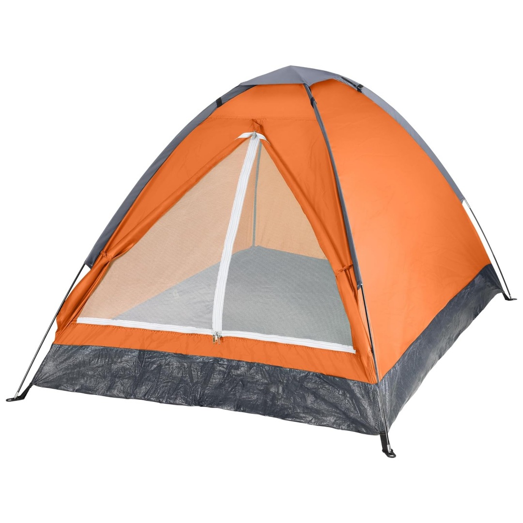 Carpa de exterior transfronteriza de Amazon para picnics, ocio, viajes en RV, camping, con postes de soporte, protección solar para dos personas.