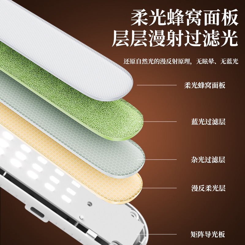 Lámpara de atmósfera facial de sala de transmisión directa RGB barbilla cuello estriado iluminación de compensación de temperatura tricolor lámpara de palo portátil lámpara de escritorio de transmisión directa