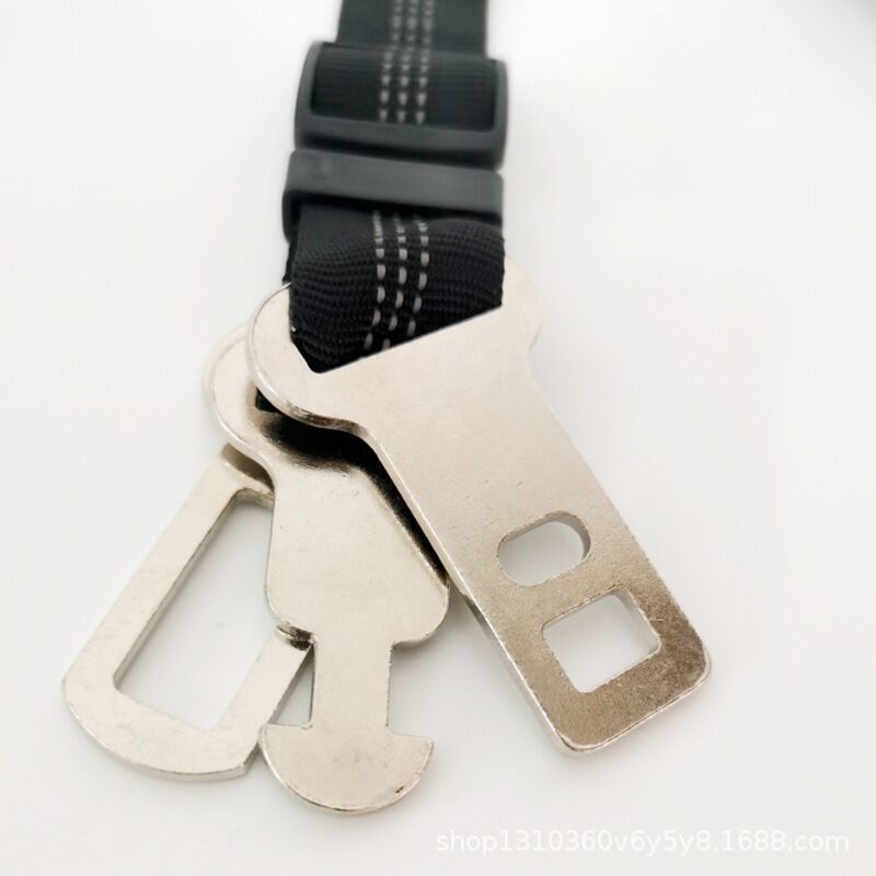 Pet coche de doble cabeza cinturón de seguridad Nylon Perro retráctil cuerda de tracción al aire libre cuerda del perro cuerda gato popular Correa