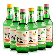 韓國進口燒酒初飲初樂柚子味桃子蘋果桃子水果味燒酒  360ml*20瓶