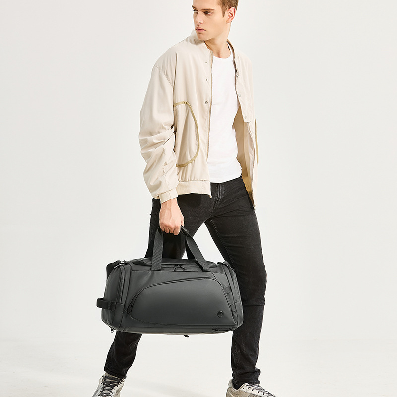 WEPOWER nueva bolsa de viaje de alta capacidad de moda de fitness, separación seca y húmeda, bolsa de viaje de fitness independiente