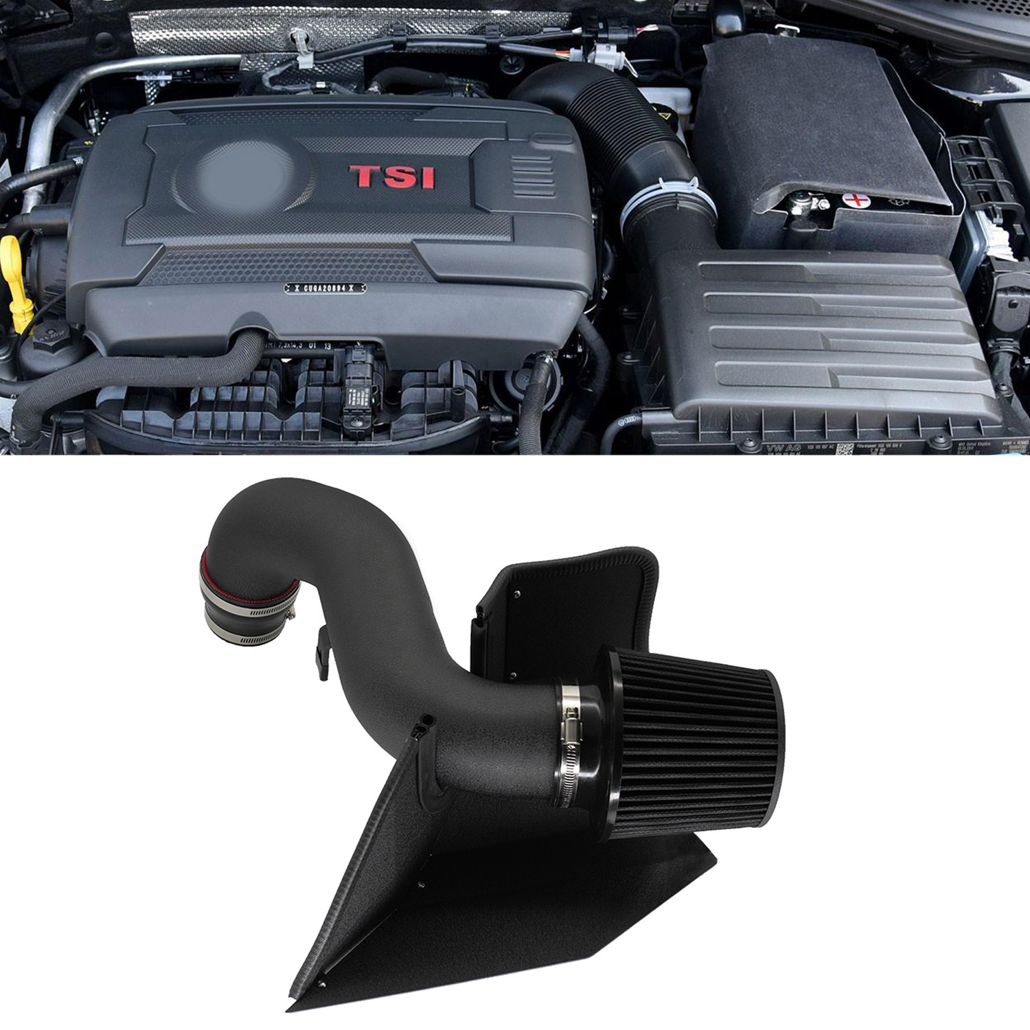 Car air intake modification kit is suitable for Golf 7 GTI MK7 Jetta EA888 2.0T engine
