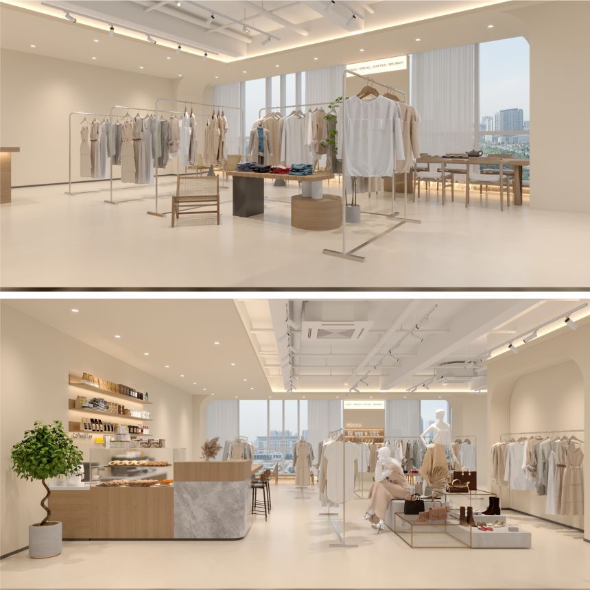 广州源头工厂 - 欧美爆款女装店整店输出 - 货架