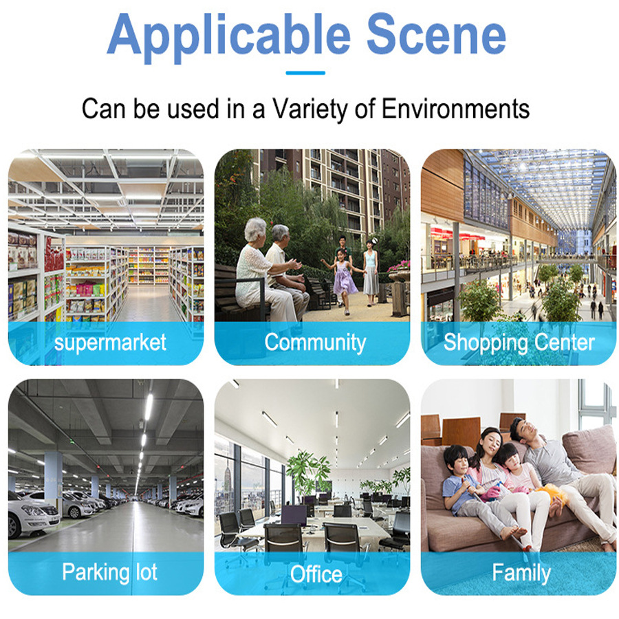 No Drilling 2MP High Resolution Home Surveillance Camera 360 Degree No Dead Angle Monitor Easy Installation