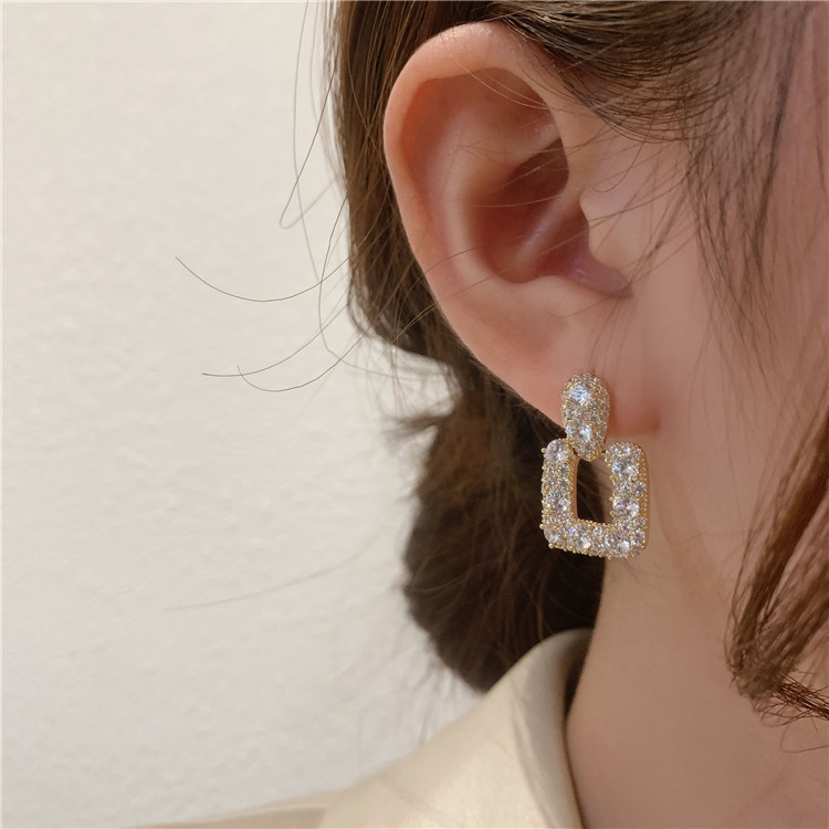 8g Weight No Inlaid Inlay Material Earrings, Ear Studs Classification Wedding, Travel Occasion Alloy Material Geometric Pattern Women'S Gender Plating Design Fashion Style Fashion Geometric Plating Alloy No Inlaid Drop Earrings 1