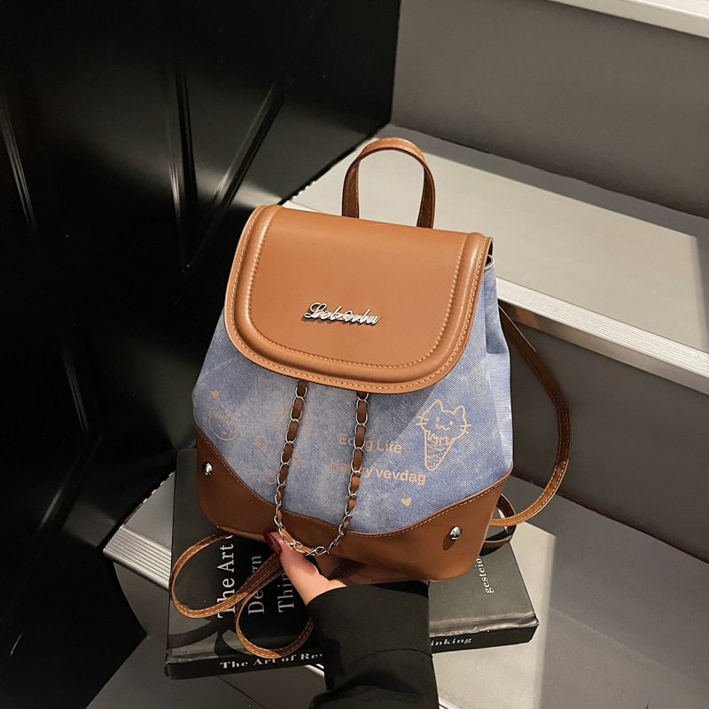 Mochila de nicho de textura superior para damas 2025, otoño, nueva exquisita mochila de viaje, mochila de mujer