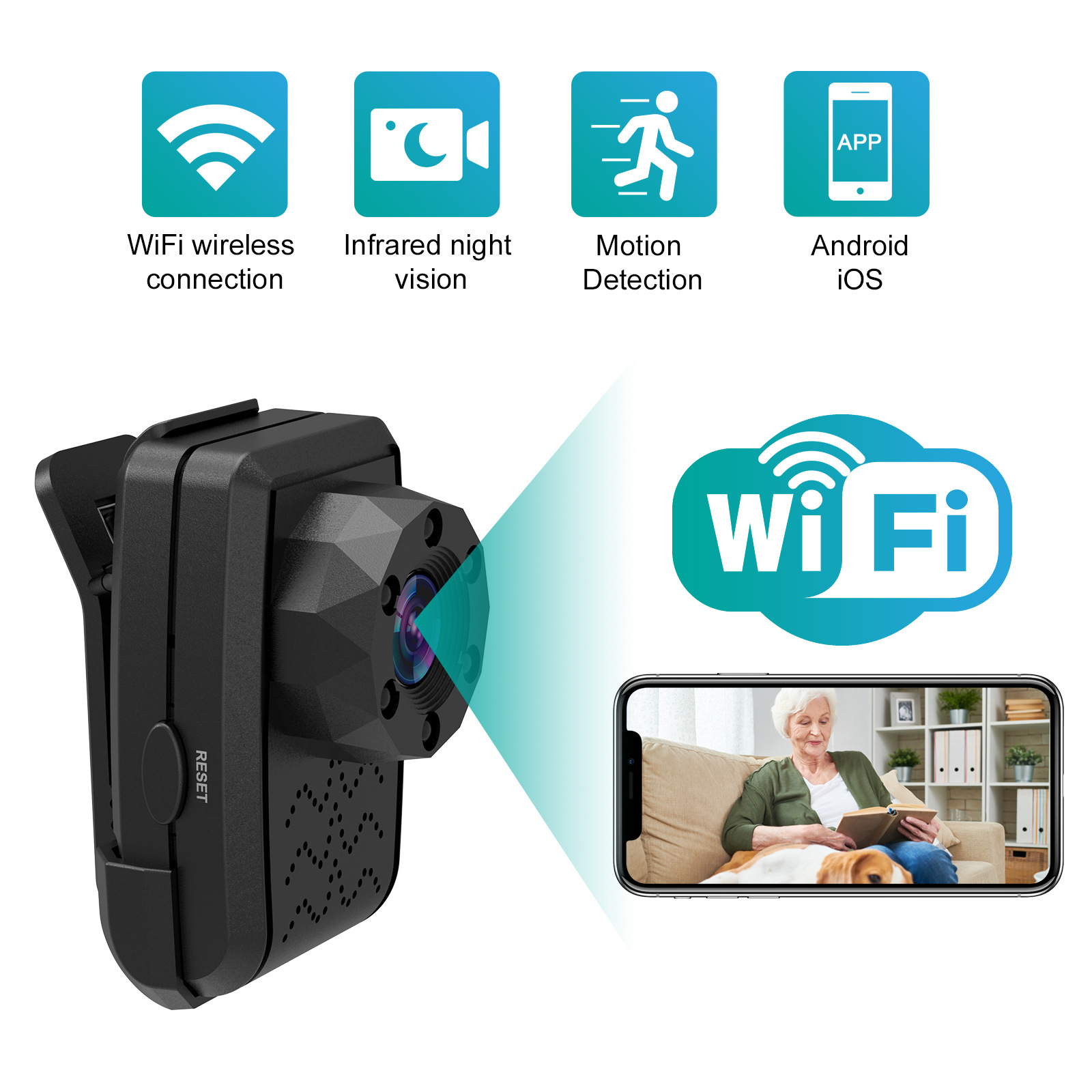 The new cross-border surveillance camera high-definition night vision monitor monitors home indoor and outdoor wireless cameras undefined
