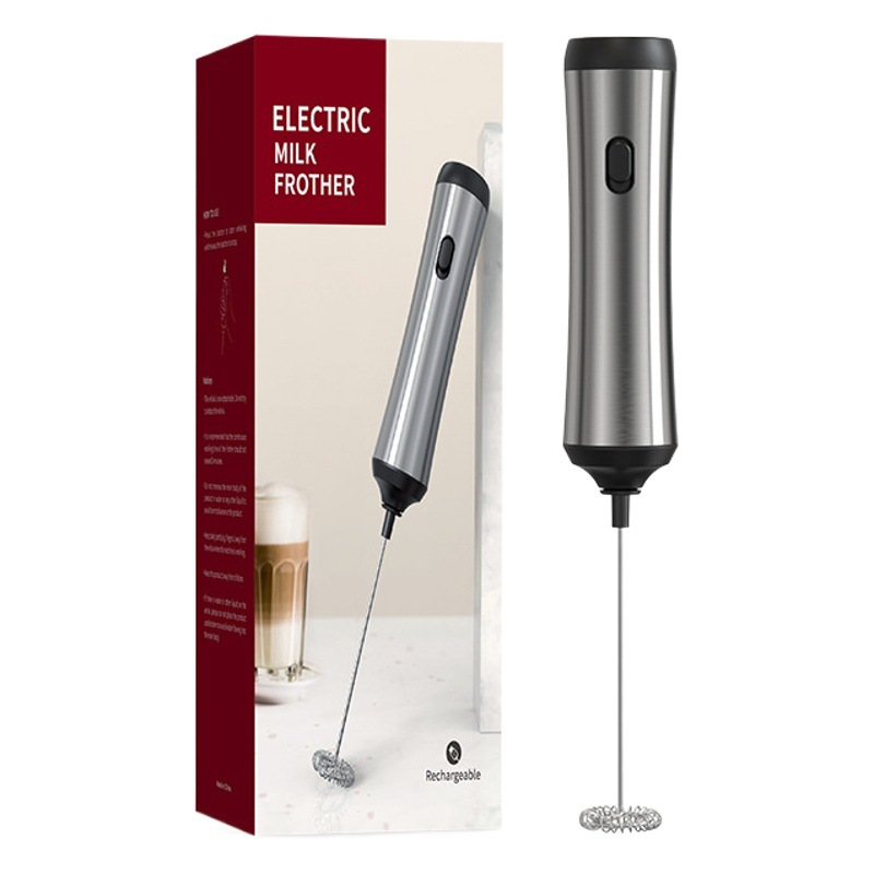 New Electric Egg Beater, Small Household Milk Frother, Mixer, Milk Frother, Cream Whipper, USB Rechargeable Model