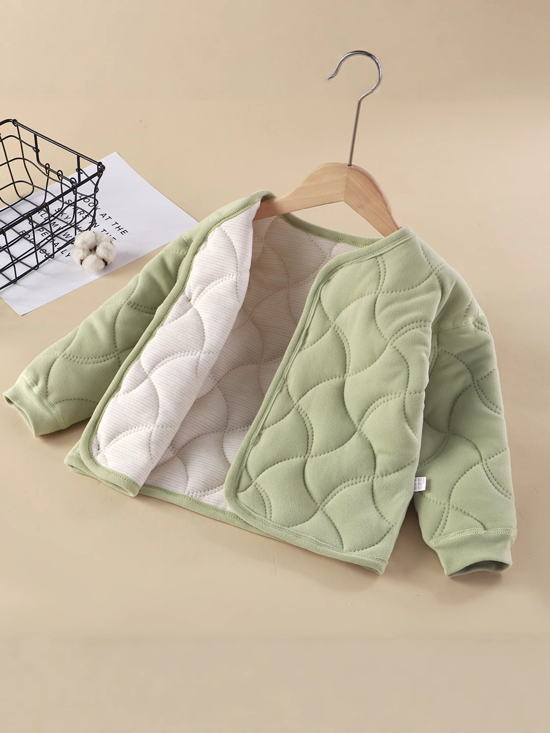 Tres capas de abrigo de niños, uniformes escolares, artefactos de algodón para niñas, ropa interior de algodón para niños, algodón para niños mayores y calientes