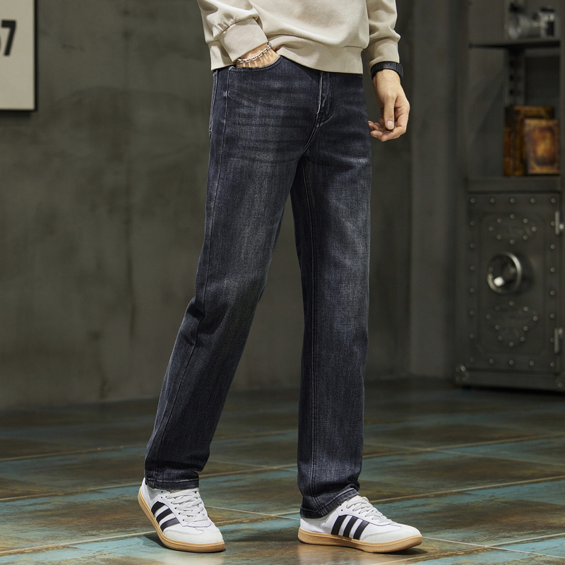 Fengshe Men's Wear / 2026 Spring and Autumn New Vintage Washed Slim Straight Jeans Stretch Men's Business Trousers Fengshe Men's Wear / 2026 Spring and Autumn New Vintage Washed Slim Straight Jeans Stretch Men's Business Trousers