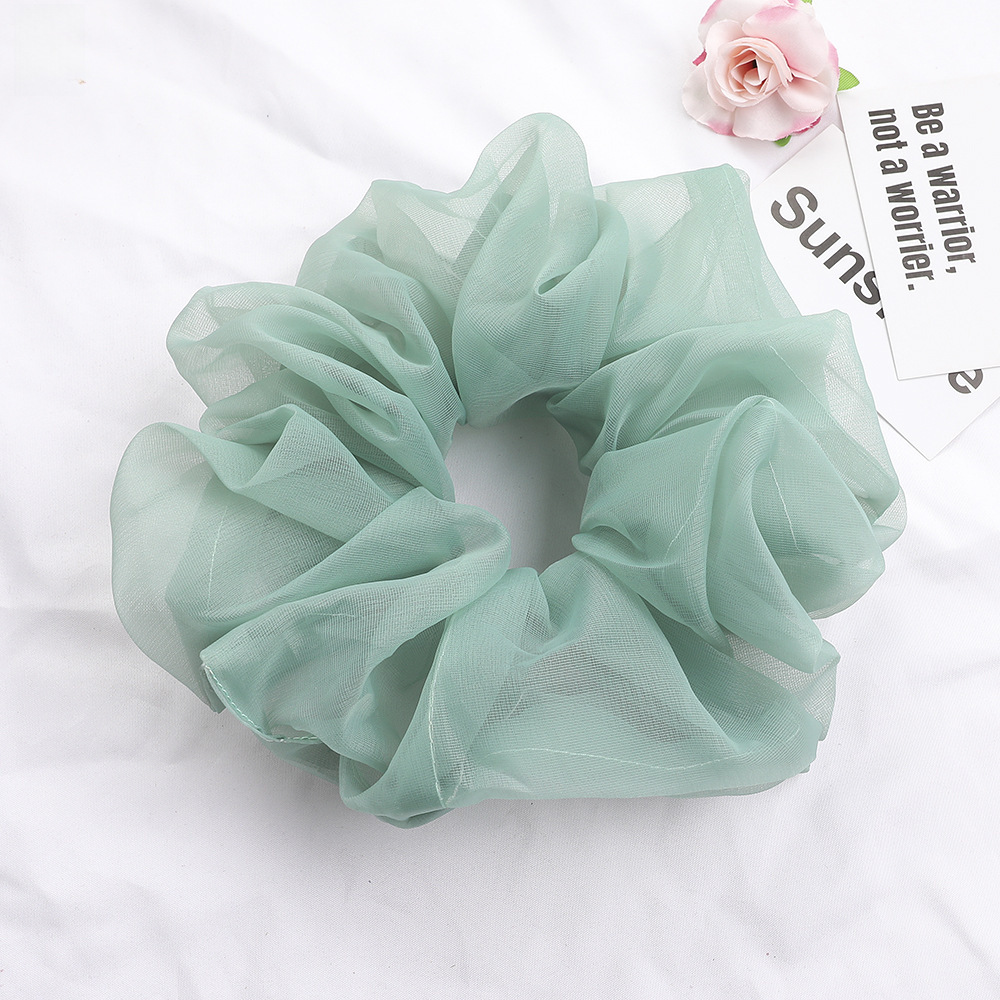Qiyue super grande filato di seta brillante intestino crasso anello per capelli piccolo fresco corda per la testa organza cravatta per capelli anello per intestino crasso corda per capelli all'ingrosso_voghion.com