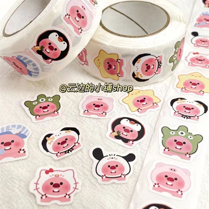 Little Beaver Ruby Loopy Roll Sticker Little Red Book Same Style High Color Value Sticker Hand Account Decoration Seal Sticker Little Beaver Ruby Loopy Roll Sticker Little Red Book Same Style High Color Value Sticker Hand Account Decoration Seal Sticker