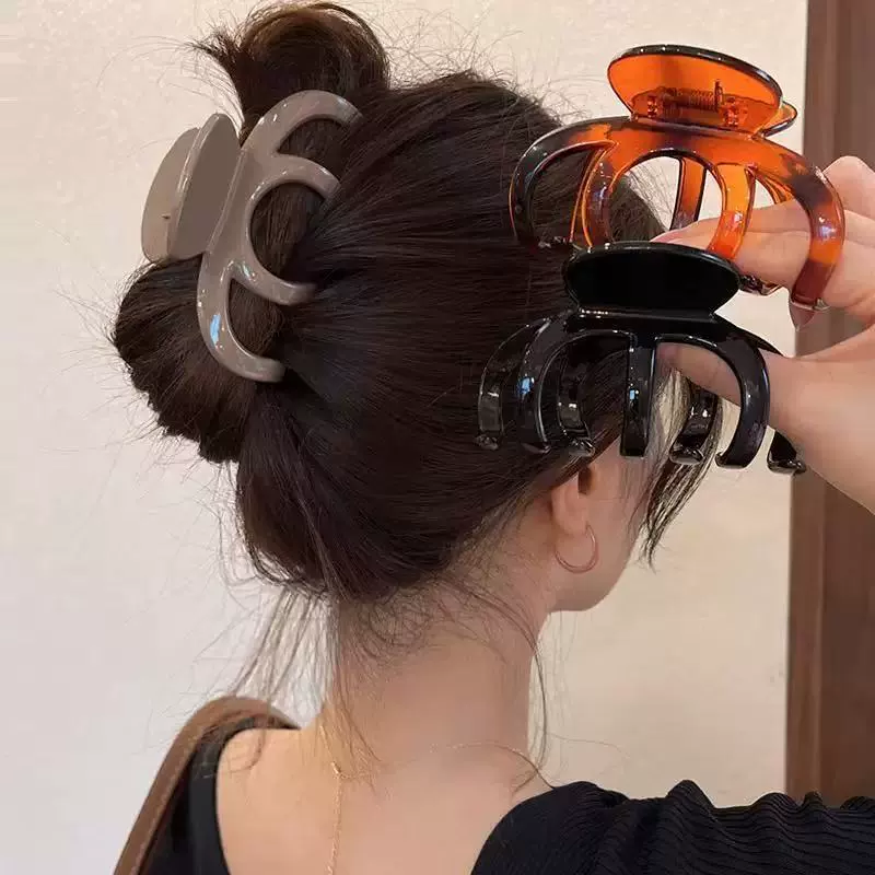 Корейская высококачественная большая заколка в виде акулы, женская заколка для волос интернет-знаменитостей с большим объемом волос на затылке, новые аксессуары для волос, заколка для волос