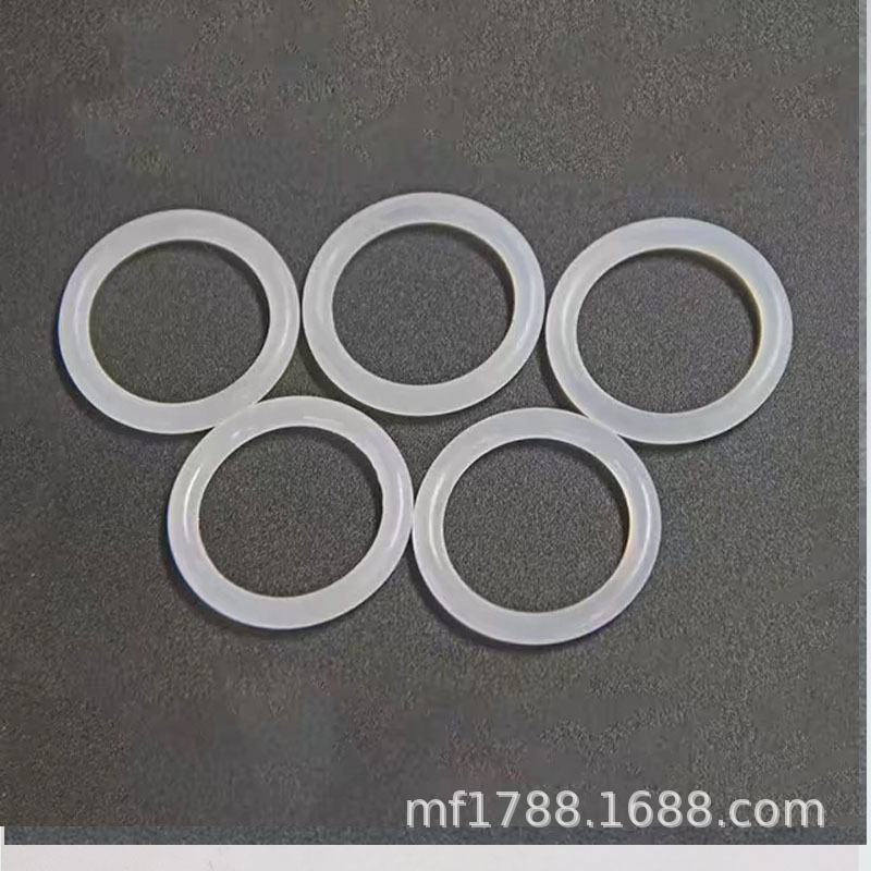 美福批发防水圈厂现货硅胶o型圈白色透明外内直径线径粗细1.0mm