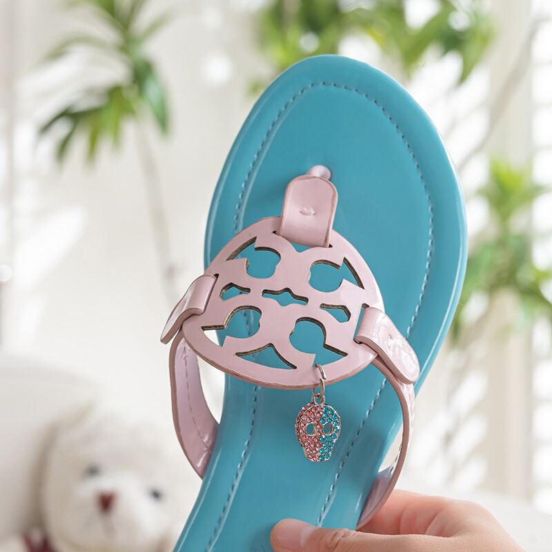 Tb Flip-Flops Mixed Color Collaboration Women's Shoes European and American Big Brand Women's Sandals Slippers European Station Cross-Border Tb Flip-Flops Mixed Color Collaboration Women's Shoes European and American Big Brand Women's Sandals Slippers European Station Cross-Border