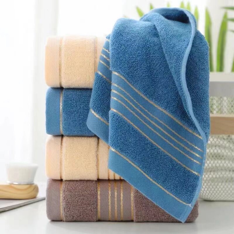 Gold Silk Satin Pure Cotton Towel for Face Washing, Household Bathing, Soft Absorbent Water Towel, Return Gift, High Quality and Breathable Gold Silk Satin Pure Cotton Towel for Face Washing, Household Bathing, Soft Absorbent Water Towel, Return Gift, High Quality and Breathable